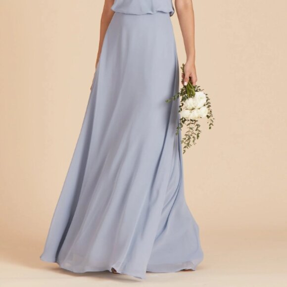 Birdy Grey Gwennie Dress in Chiffon Dusty Blue - Picture 2 of 8